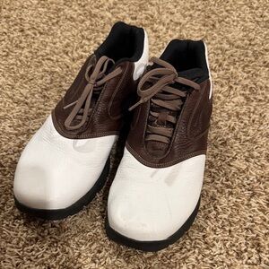 Nike Men's White and Brown Athletic Shoes